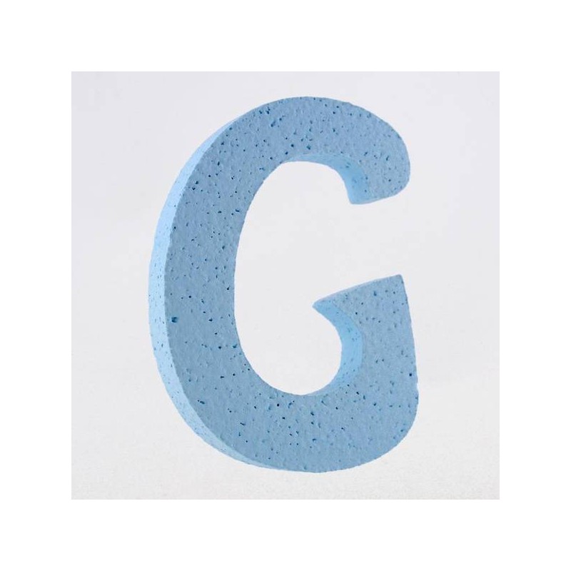 LETTERA POLISTIROLO PASTELLO mm120x90 G CELESTE