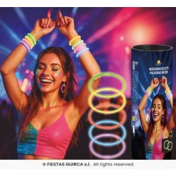 BRACCIALETTI LUMINOSI NEON 15pz