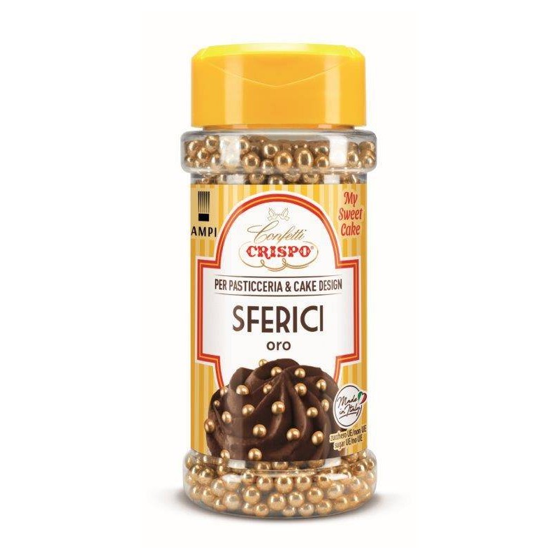 SFERE DI ZUCCHERO ORO 95gr MY SWEET CAKE