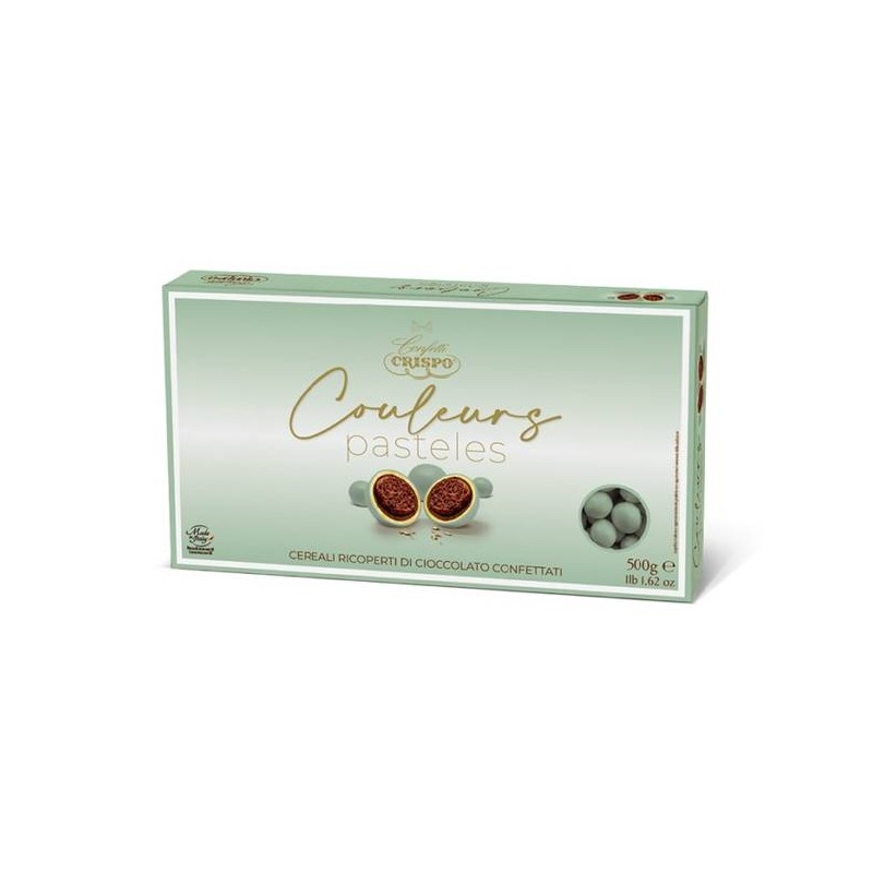 COULEURS PASTELES CEREALI RICOPERTI DI CIOCCOLATO CONFETTATI 500gr SALVIA