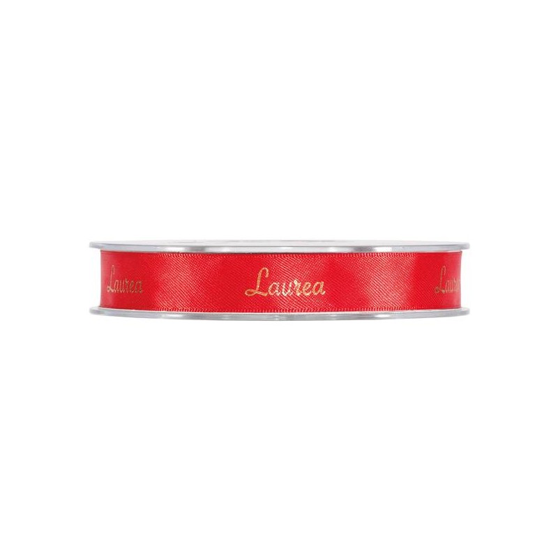 NASTRO LAUREA mm12x25mt ROSSO ORO