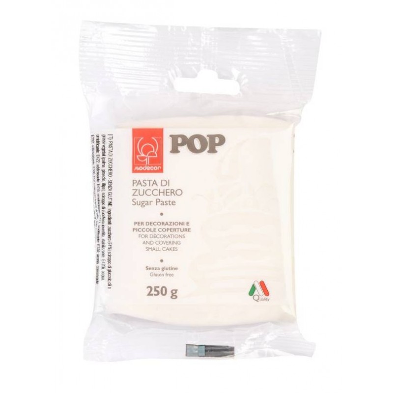 PASTA DI ZUCCHERO POP 250gr BIANCO CANDIDO