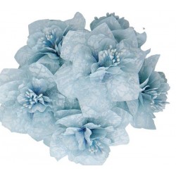 PEONIA GRANDE ø7,5cm CELESTE 12pz