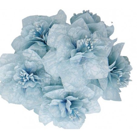 PEONIA GRANDE ø7,5cm CELESTE 12pz