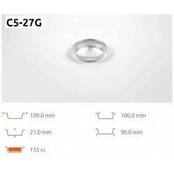 TEGLIA ALLUMINIO TONDA C527G 100pz ICONT