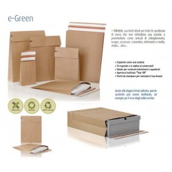 BUSTA CARTA EGREEN 120gr F.DO QUADRO 400x500x100+100mm 25pz