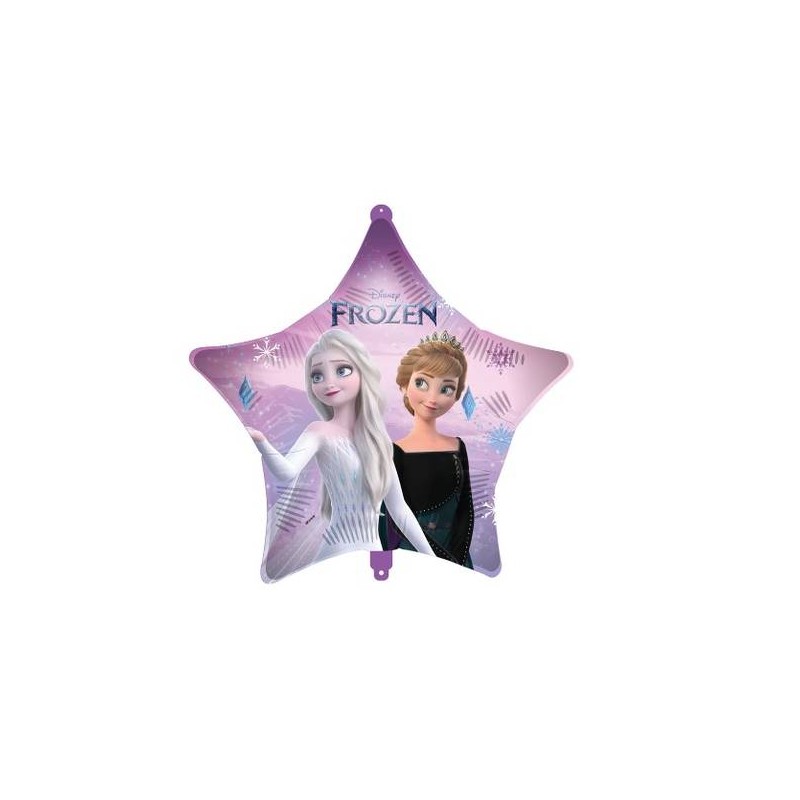 PALLONE MYLAR FROZEN II STELLA 18 43cm C/FILO E PESETTO