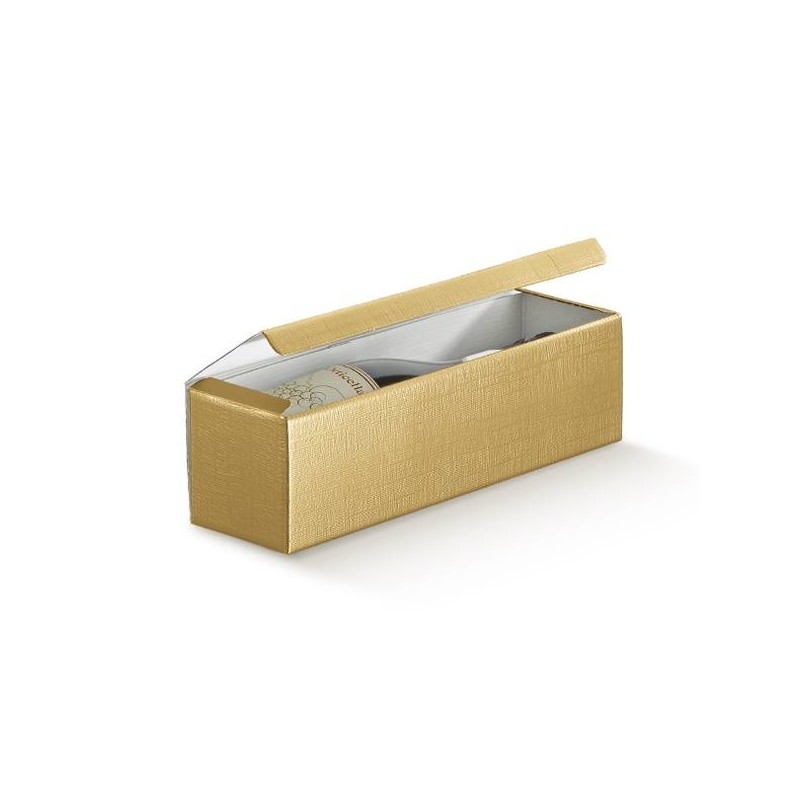 CANTINETTA 1 BOTTIGLIA 34x9x9cm SETA ORO