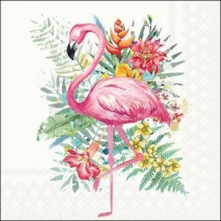 TOVAGLIOLI 33X33 TROPICAL FLAMINGO 20pz