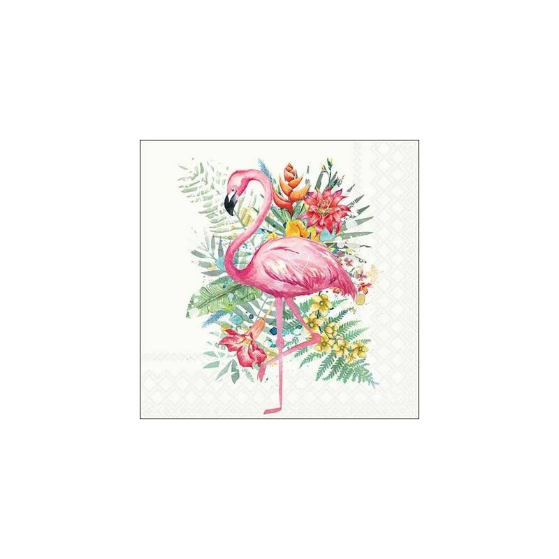 TOVAGLIOLI 33X33 TROPICAL FLAMINGO 20pz