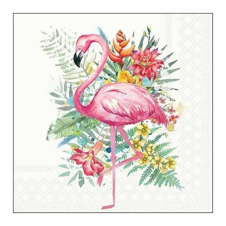 TOVAGLIOLI 33X33 TROPICAL FLAMINGO 20pz
