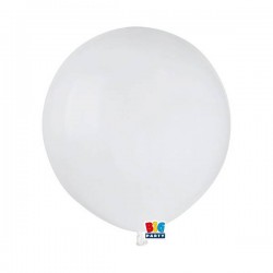 PALLONCINI LATTICE 19'' 48cm BIANCO 25pz
