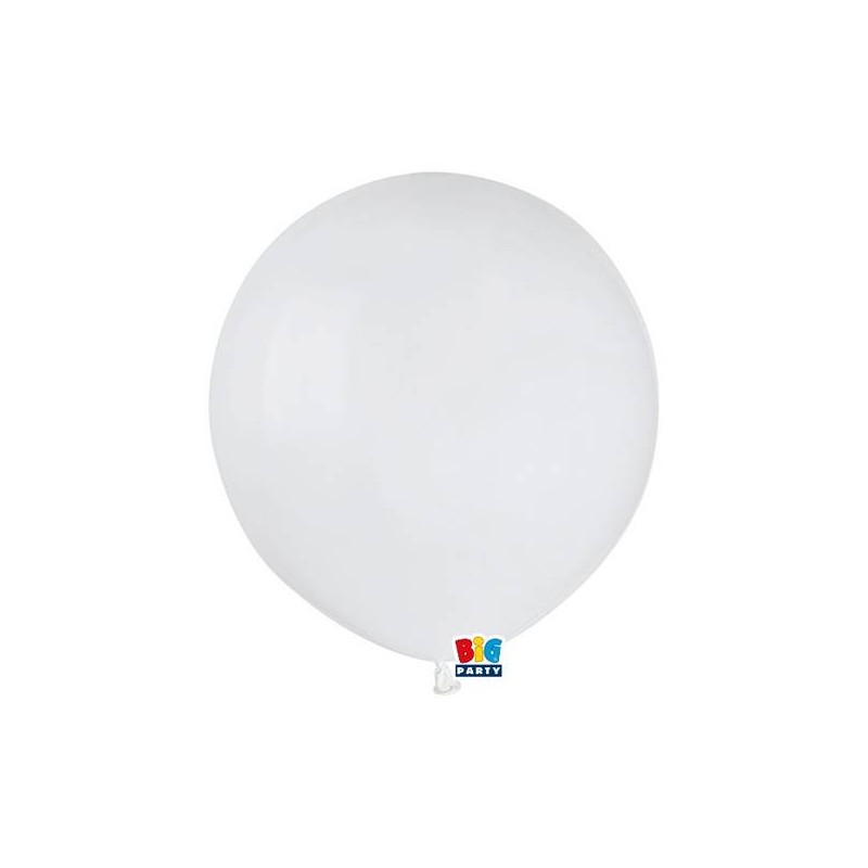 PALLONCINI LATTICE 19'' 48cm BIANCO 25pz