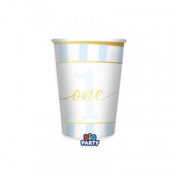 BICCHIERI IN CARTA 250cc ONE TODAY AZZURRO 6pz