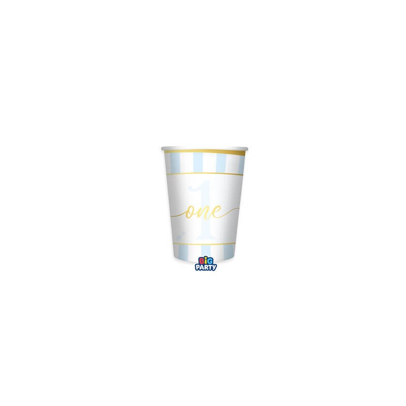 BICCHIERI IN CARTA 250cc ONE TODAY AZZURRO 6pz