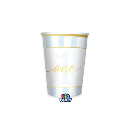 BICCHIERI IN CARTA 250cc ONE TODAY AZZURRO 6pz