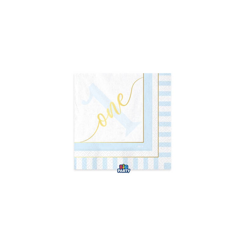 TOVAGLIOLI 33x33cm ONDE TODAY AZZURRO 16pz