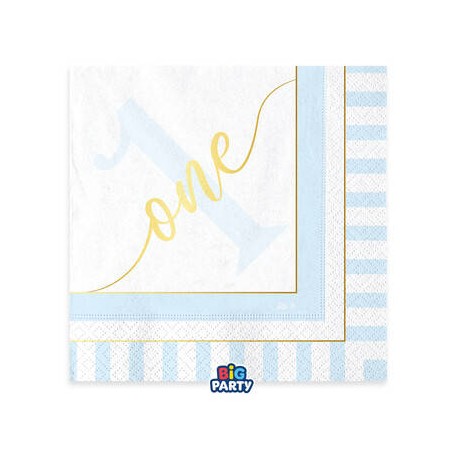 TOVAGLIOLI 33x33cm ONDE TODAY AZZURRO 16pz