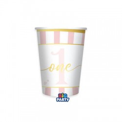 BICCHIERI IN CARTA 250cc ONE TODAY ROSA 6pz