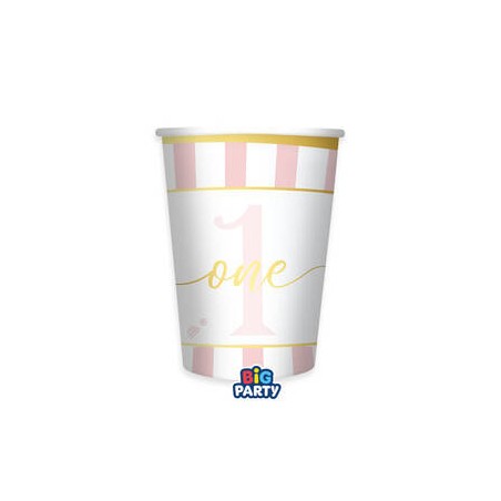 BICCHIERI IN CARTA 250cc ONE TODAY ROSA 6pz