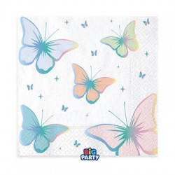 TOVAGLIOLI 33x33cm BUTTERFLY 16pz