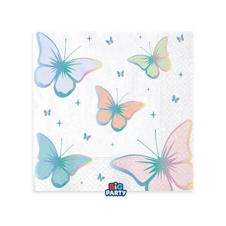 TOVAGLIOLI 33x33cm BUTTERFLY 16pz