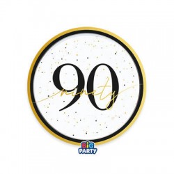 PIATTI DESSERT ø18cm HAPPY BIRTHDAY PRESTIGE 90ANNI 6pz