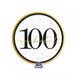 PIATTI DESSERT ø18cm HAPPY BIRTHDAY PRESTIGE 100ANNI 6pz