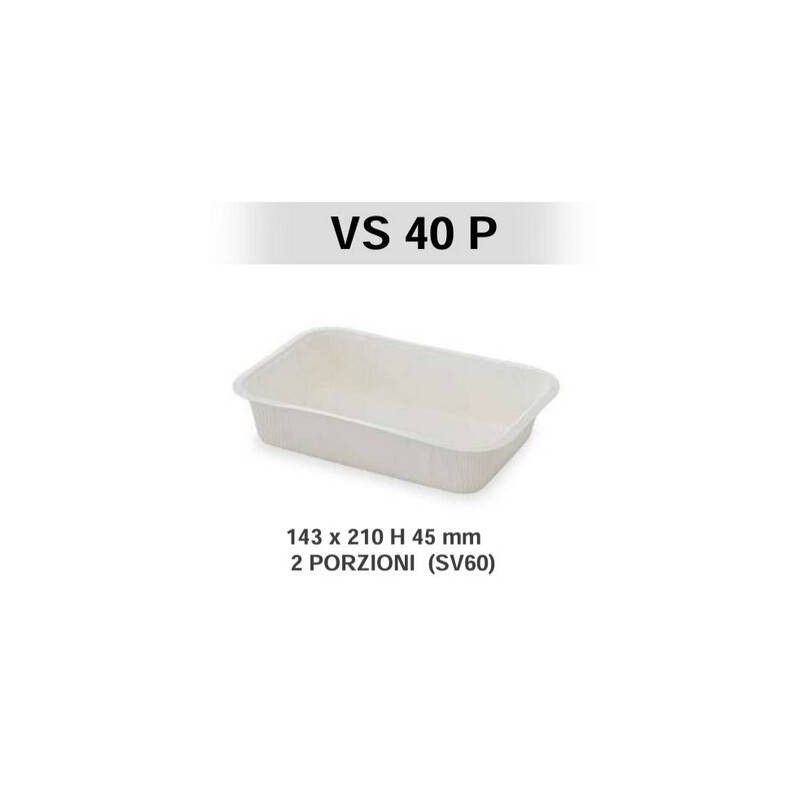 VASCHETTE CELLULOSA+PET TERMOSALDABILI VS40P 210x143x40mm 100pz AUTOPAC