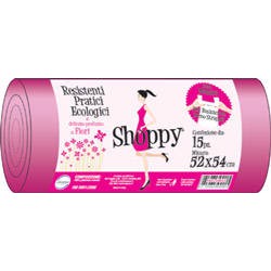SACCHI NU SHOPPY C/MANIGLIE 52x70cm (52x54cm) PROFUMATI 15pz PROFUMO DI FIORI