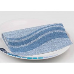 TOVAGLIOLI AIRLAID 40x40cm FLOW BLU 50pz FATO