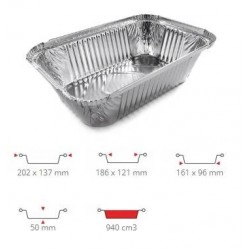 TEGLIA ALLUMINIO PRED. COP. 3 PRZ 100PZ R45L