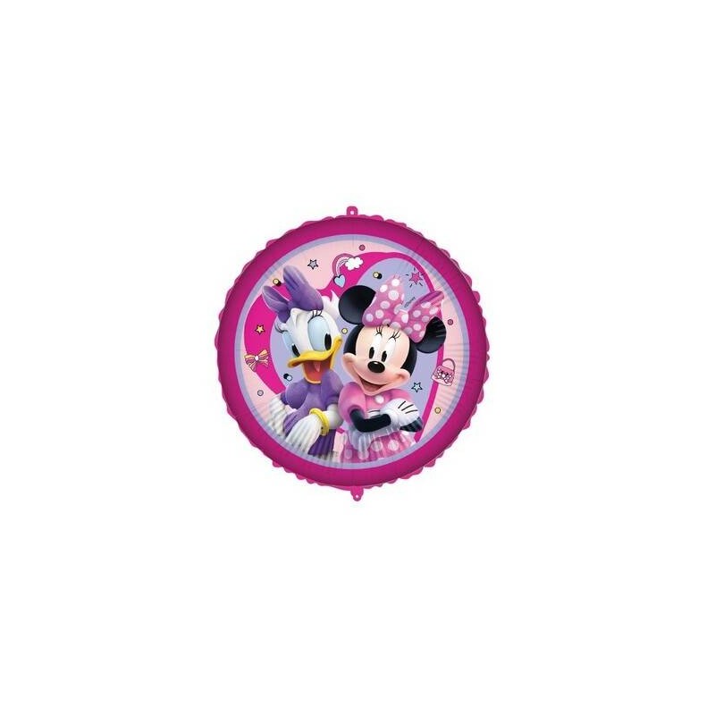 PALLONE MYLAR MINNIE E PAPERINA 18 43cm C/FILO E PESETTO