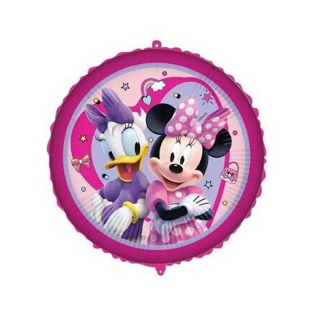 PALLONE MYLAR MINNIE E PAPERINA 18 43cm C/FILO E PESETTO