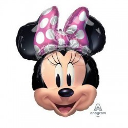 PALLONE MYLAR S/SHAPE MINNIE FOREVER 63x55cm