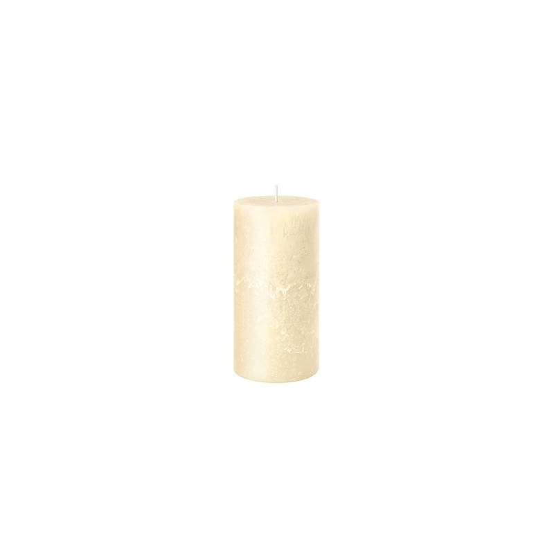 CANDELA MOCCOLO RUSTIC SAFE 8x6cm CREMA