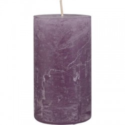 CANDELA MOCCOLO RUSTIC SAFE 11x6cm LAVANDA