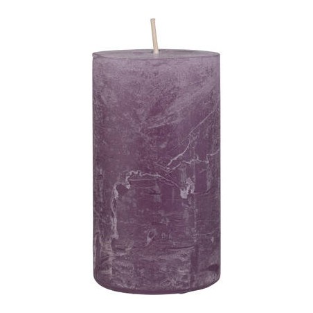 CANDELA MOCCOLO RUSTIC SAFE 11x6cm LAVANDA