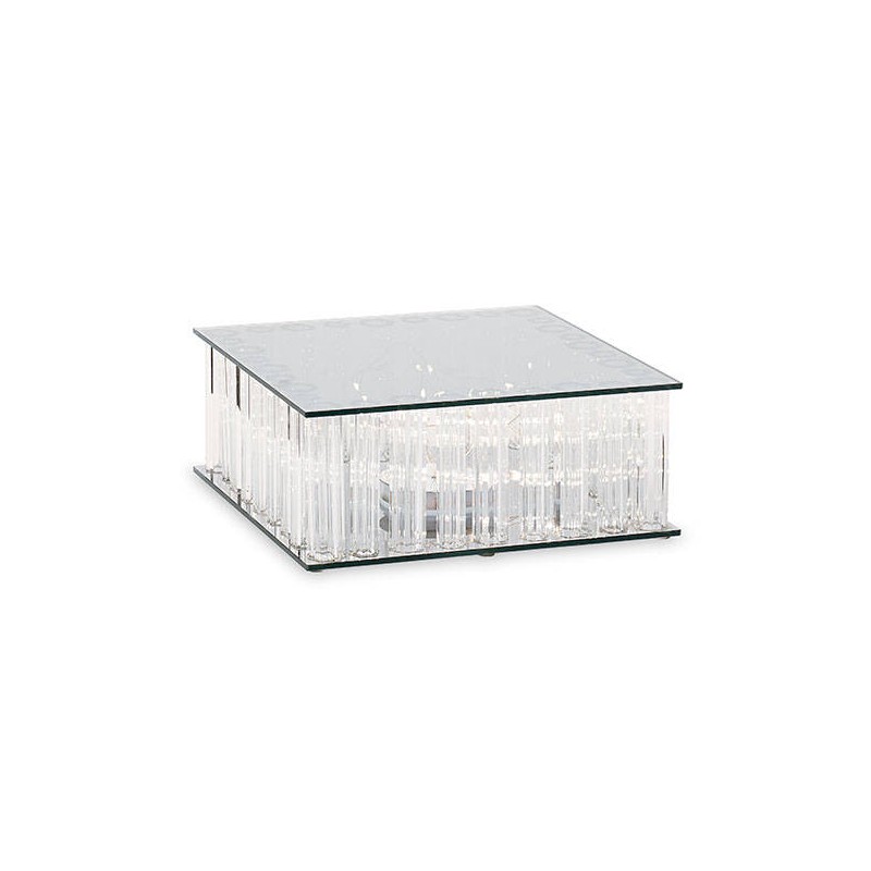 ALZATA VETRO C/LED 25x25x10cm