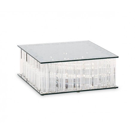 ALZATA VETRO C/LED 25x25x10cm