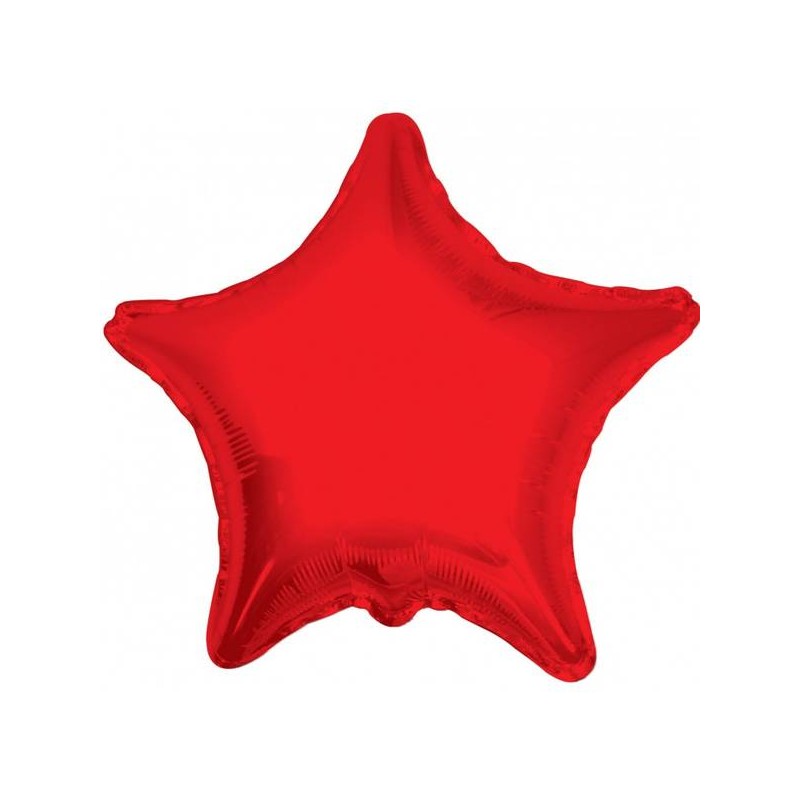 PALLONI MYLAR STELLA 36 90cm ROSSO METAL