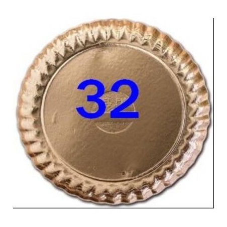 VASSOI CARTONE ORO TONDI ø32 5kg