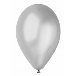 PALLONCINI MEDIUM 10'' 16pz ARGENTO METAL