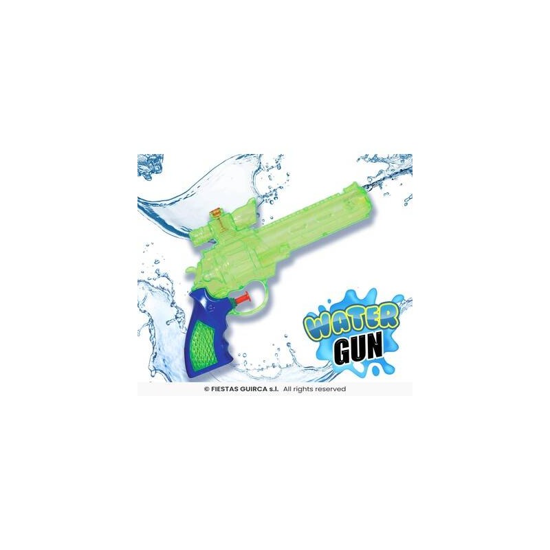 PISTOLA AD ACQUA TRASPARENTE 23cm