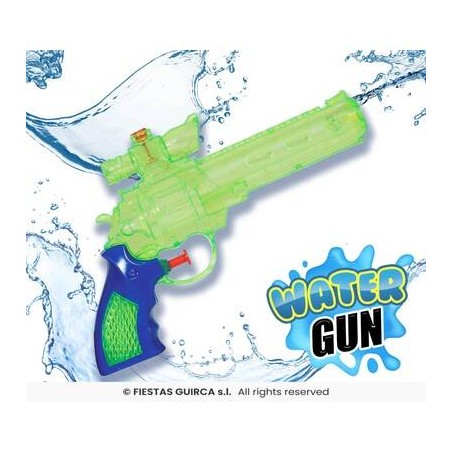 PISTOLA AD ACQUA TRASPARENTE 23cm