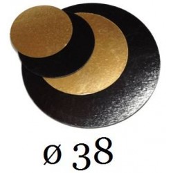 DISCHI CARTONE ORO/NERO LISCI 2400gr/mq ø38 10kg