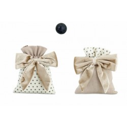 SACCHETTO TORTORA STELLE ø12x18,5m ASS.