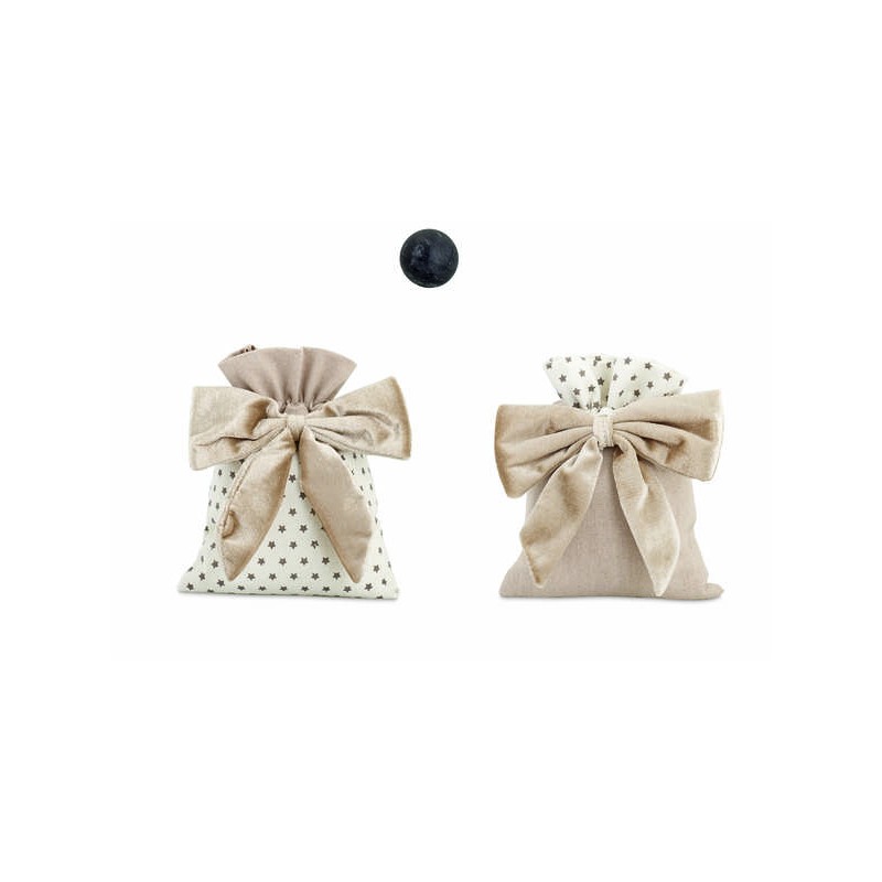 SACCHETTO TORTORA STELLE ø12x18,5m ASS.