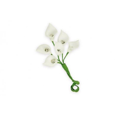 PICKS CALLA BIANCA C/STRASS 12pz