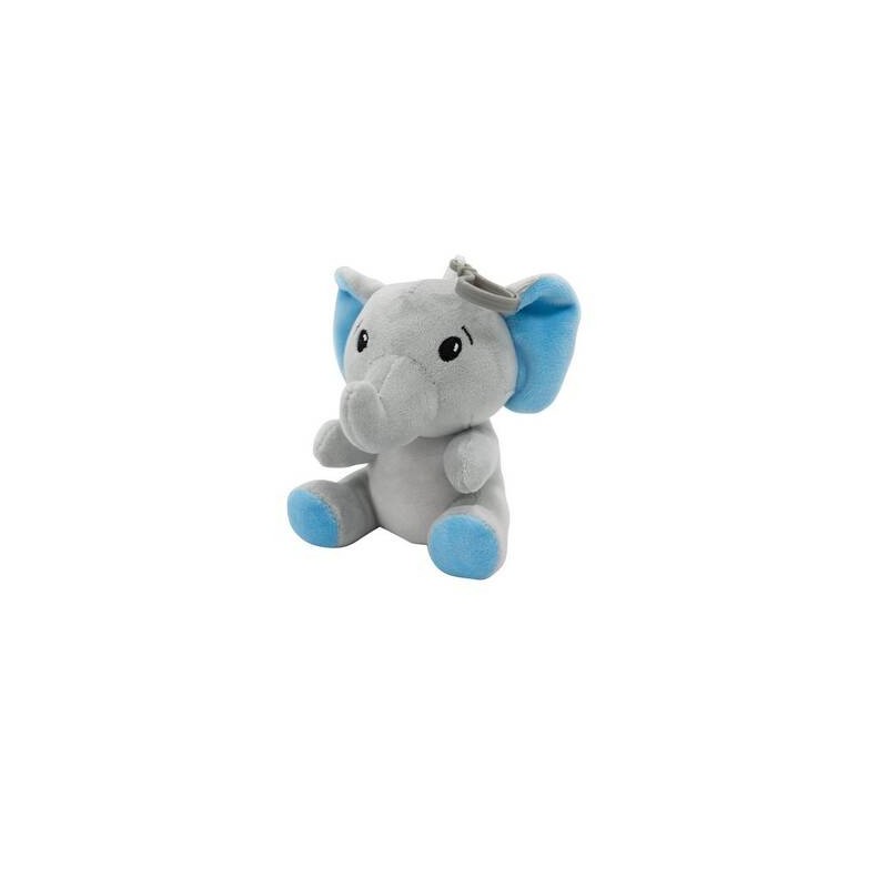 PESETTO PELUCHE 90gr 11cm ELEFANTE AZZURRO 1pz